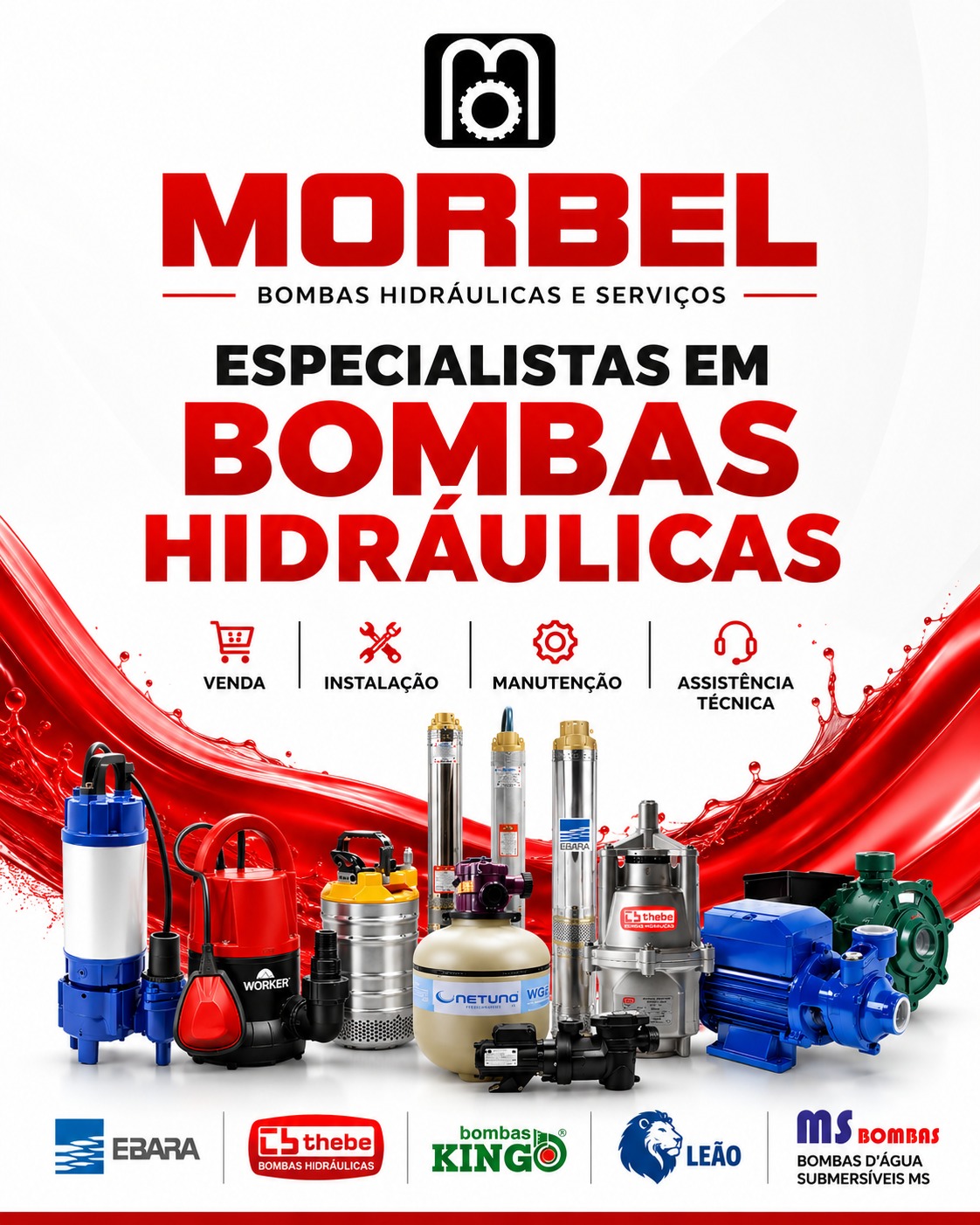MORBEL — especialistas em bombas hidráulicas: venda, instalação, manutenção e assistência técnica