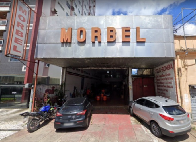 Fachada da loja MORBEL, especialista em bombas hidráulicas no Pará